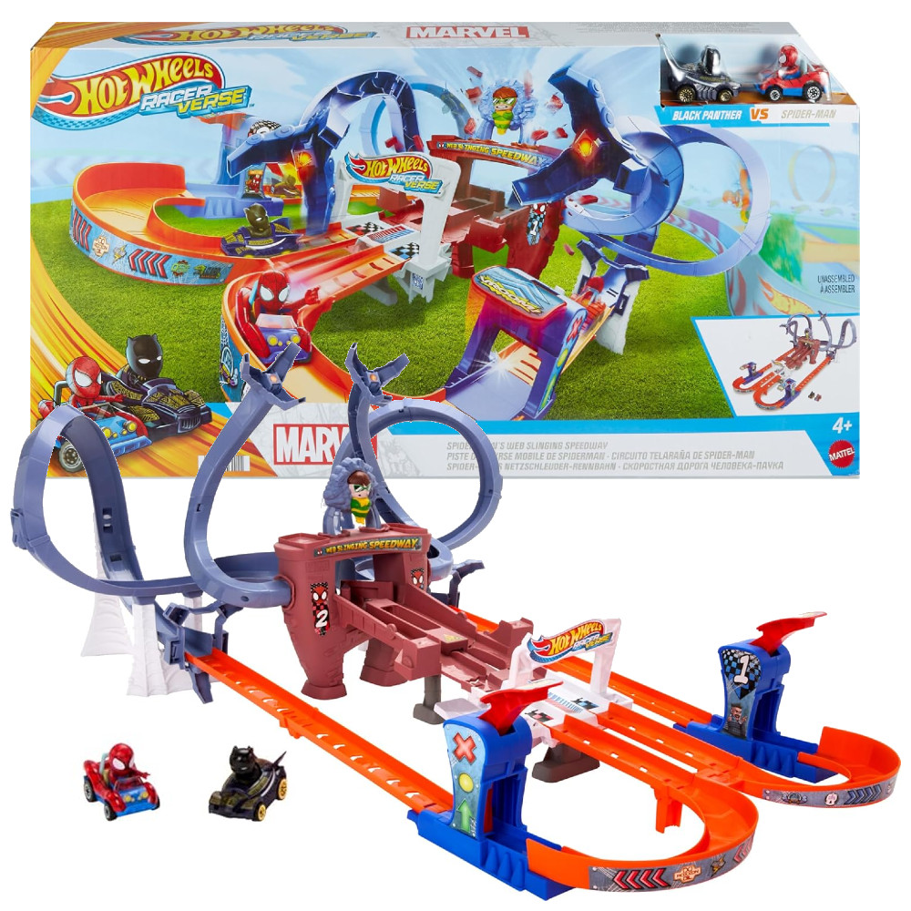 Hot Wheels RacerVerse Marvel Pajęczynowy Tor Spider-Mana HPL34