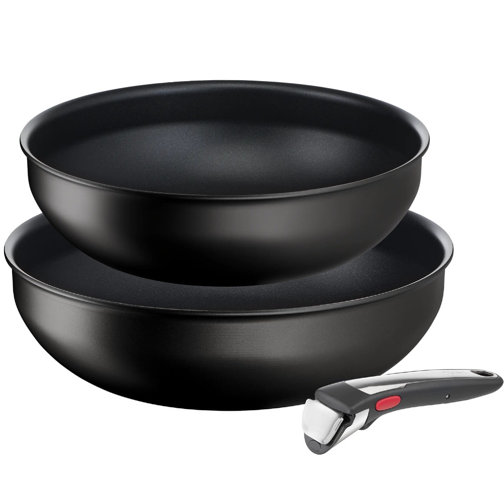 Tefal Ingenio Unlimited On Zestaw 2 x Wok 28 cm + 26 cm z uchwytem Gaz 82441