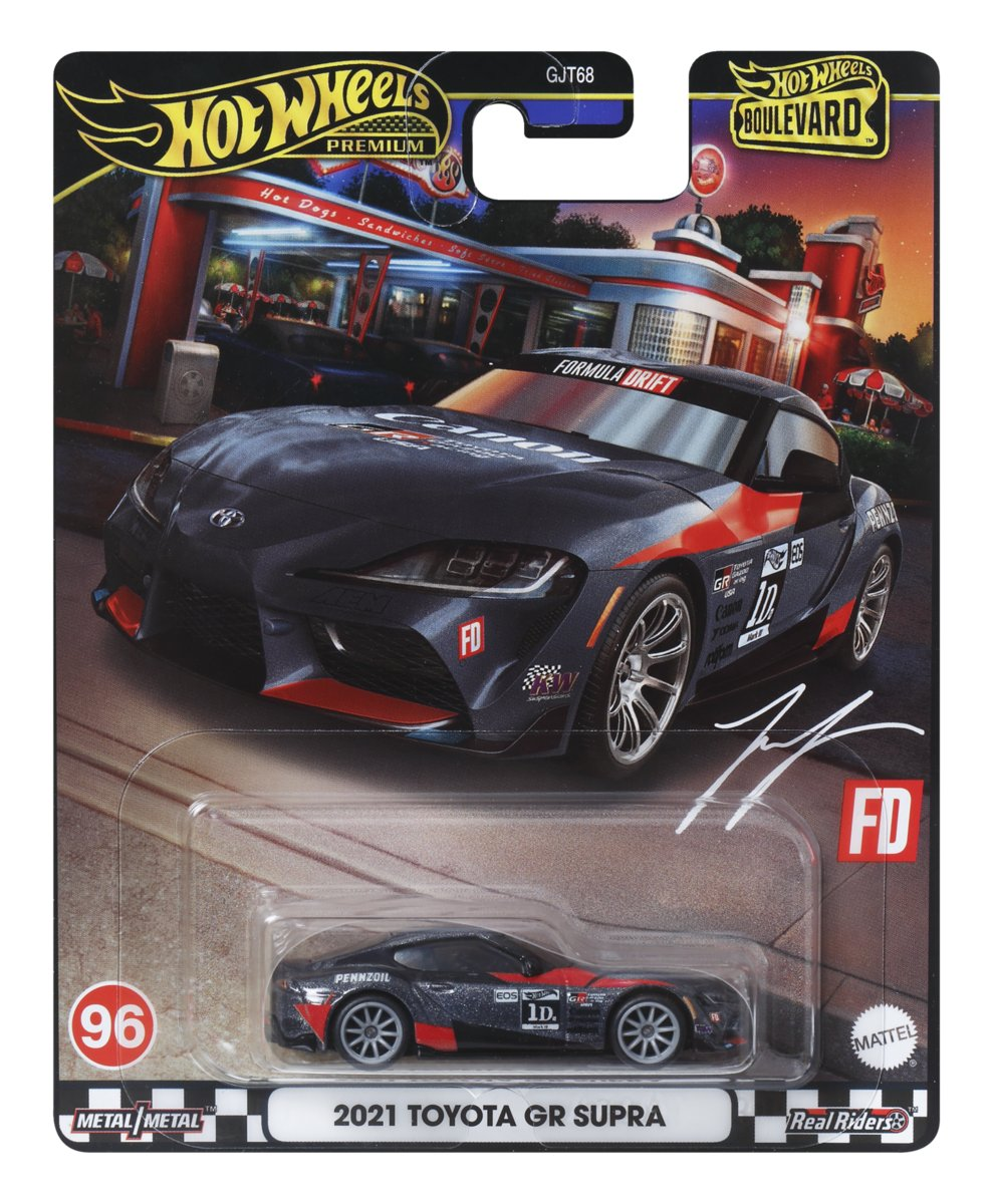 Hot Wheels Boulevard Autko 2021 Toyota GR Supra HRT56 uszkodzone opakowanie