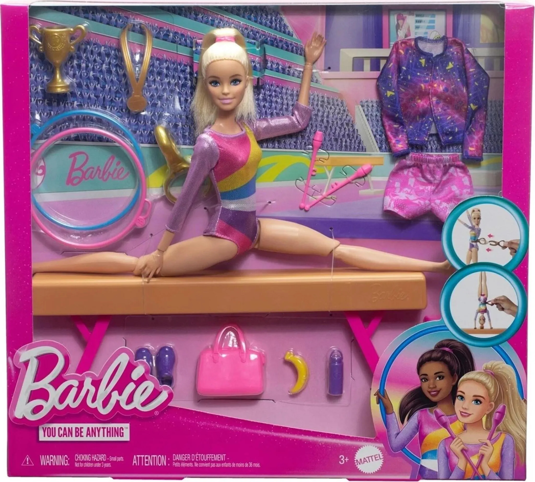 Barbie Lalka Zestaw You Can Be Gimnastyczna HRG52