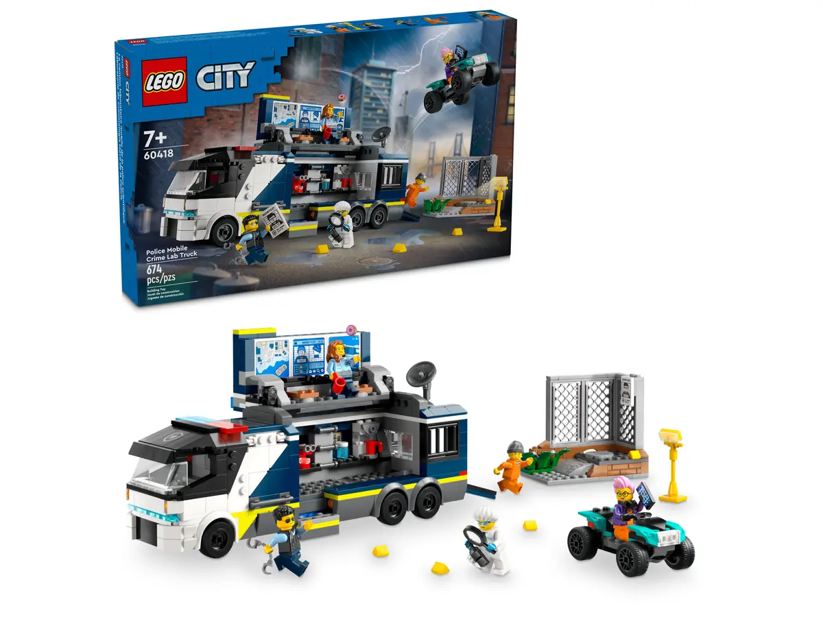 Lego City Policyjna ciężarówka z laboratorium 674el 60418