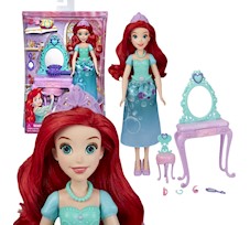 Hasbro Disney Księżniczki Lalka Arielka z toaletką E3153