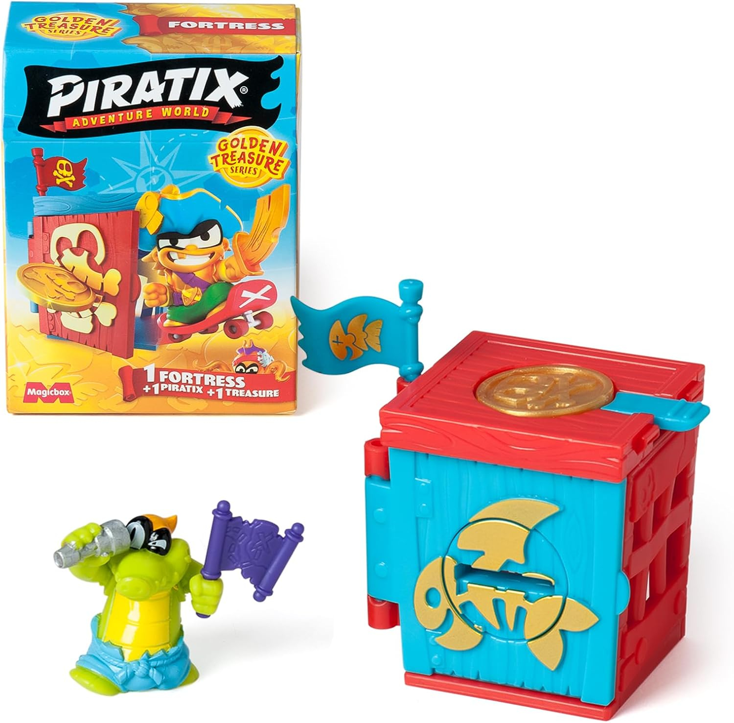 Piratix Golden Treasure Series Zestaw Niespodzianka Forteca + Figurka Piratix 30165