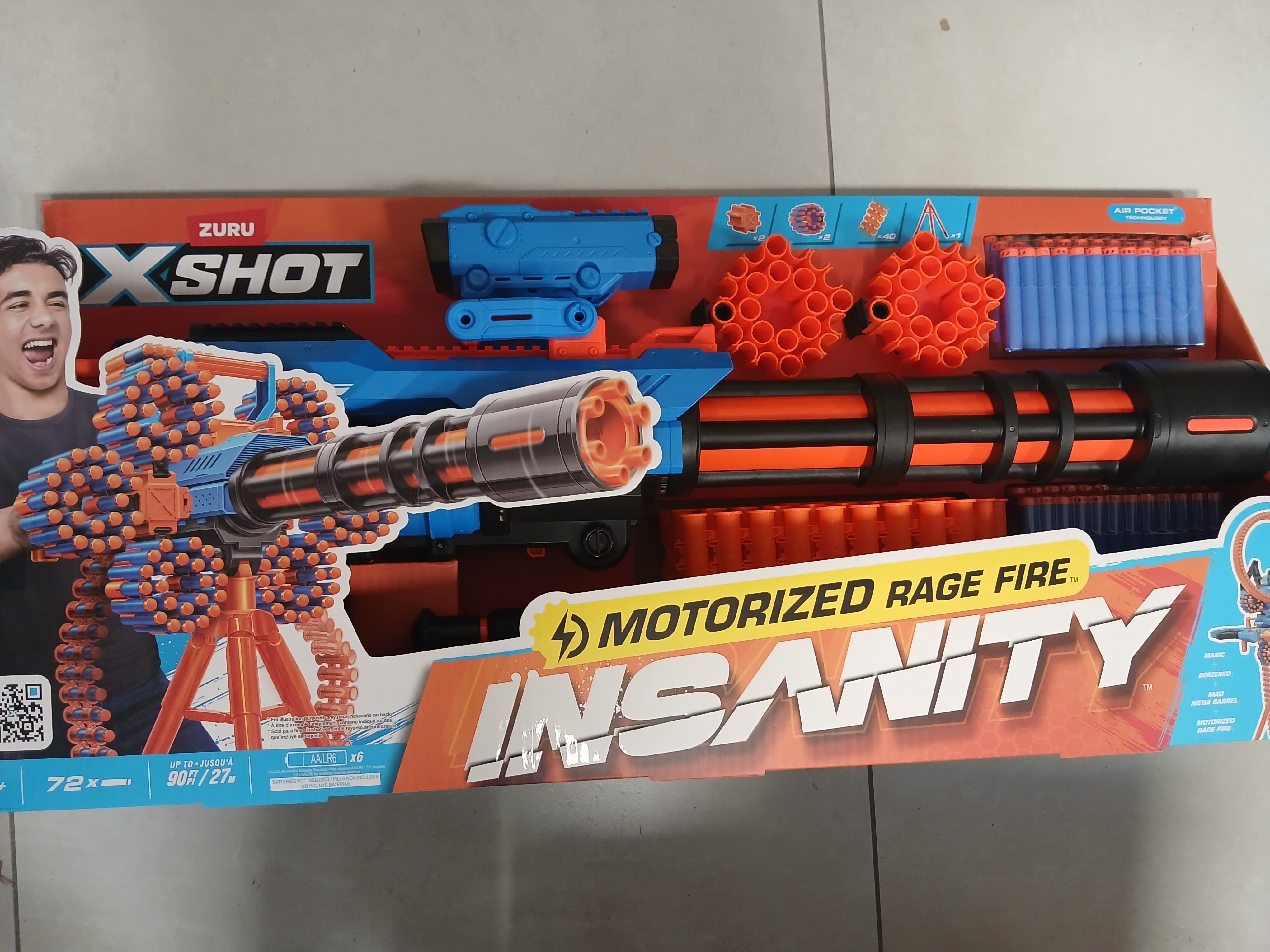 X-Shot Insanity Motorized Rage Fire 36605 poprezentacyjny