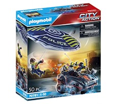 Playmobil City Action Policyjny spadochron: Pościg za amfibią 70781