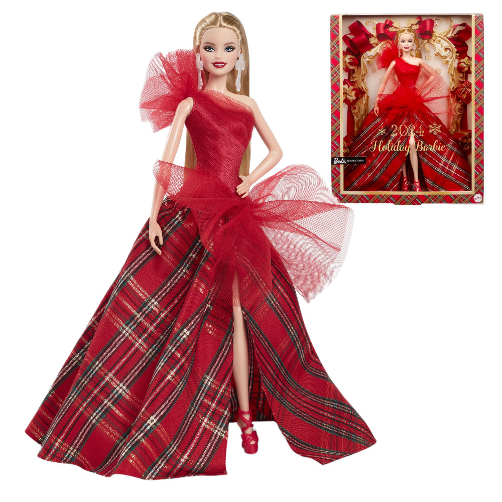 Barbie Signature Lalka Blondynka Świąteczna 2024 HRM61
