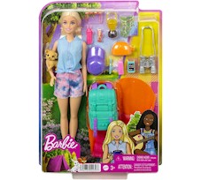 Lalka Barbie Kemping Malibu + akcesoria HDF73