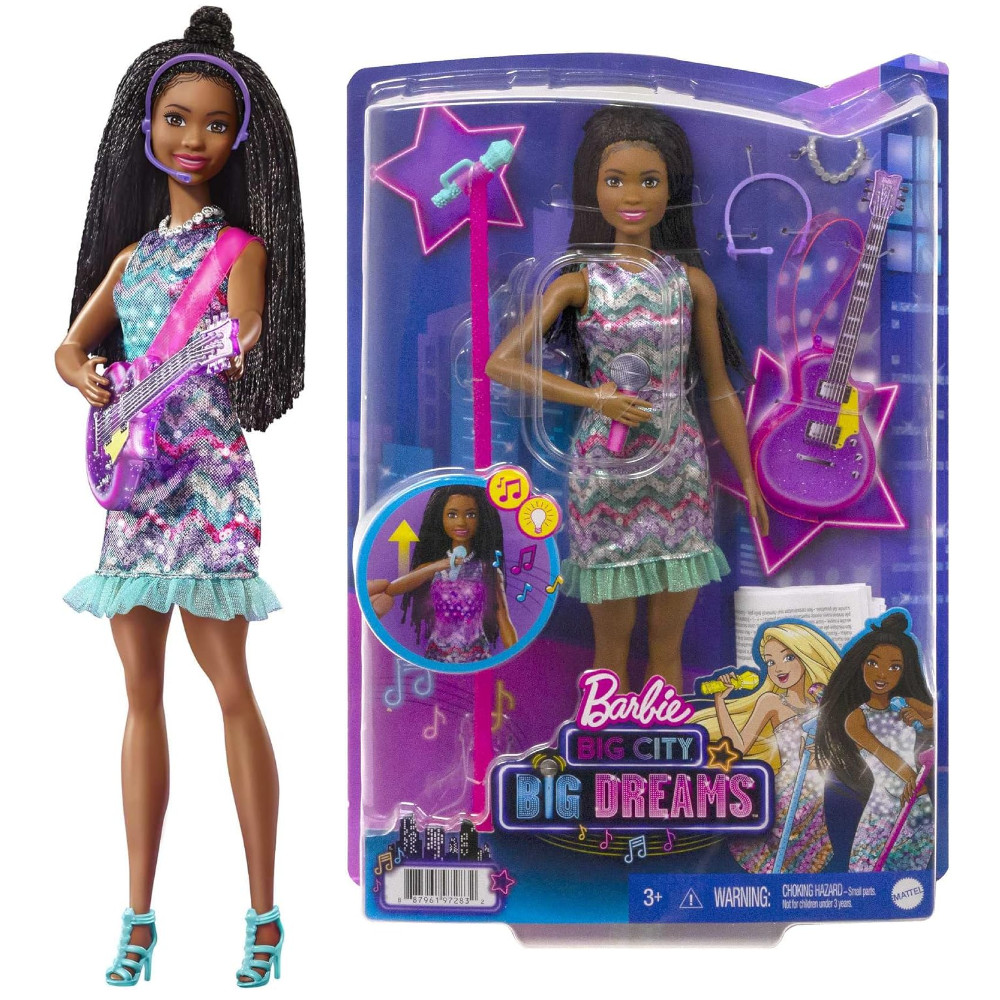 Barbie Big City Big Dreams Muzyczna lalka Brooklyn GYJ24 uszkodzone opakowanie