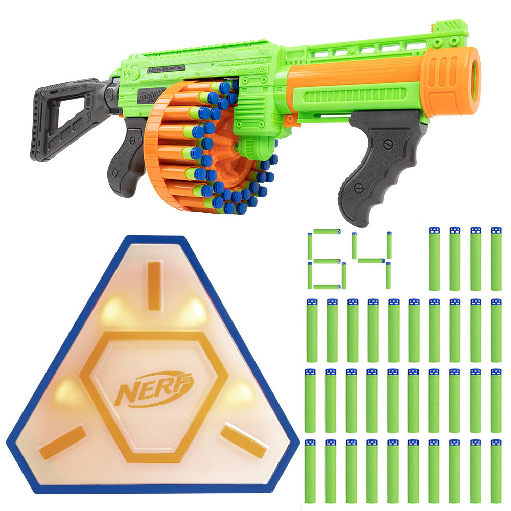 Dart Zone Villainator 63870 + Tarcza Elektroniczna Nerf Flash Strike 