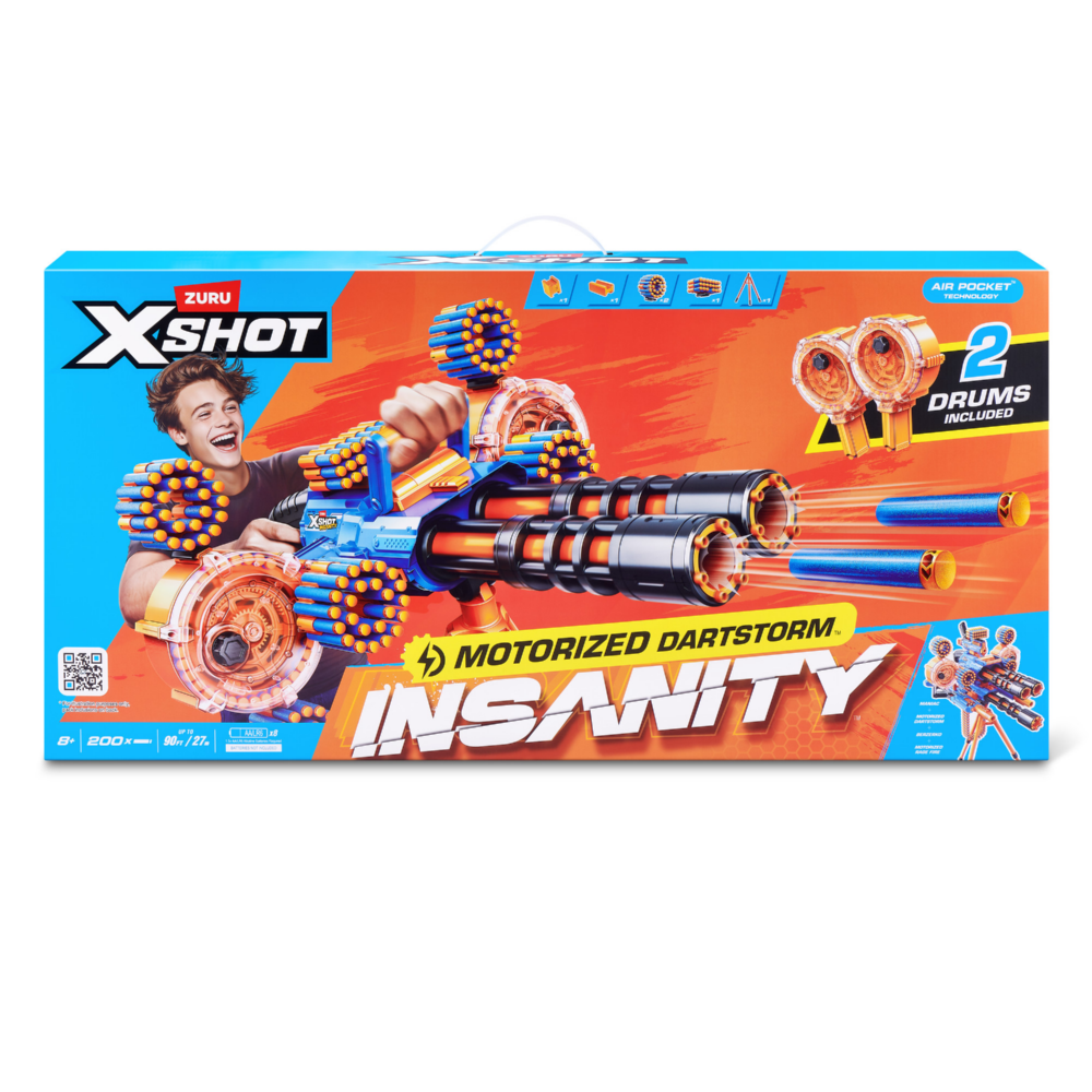 X-Shot Insanity Motorized Dartstorm 36918