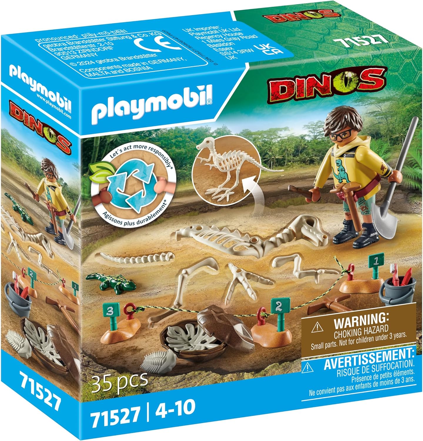 Playmobil Dinos Wykopalisko ze Szkieletem Dinozaura 71527