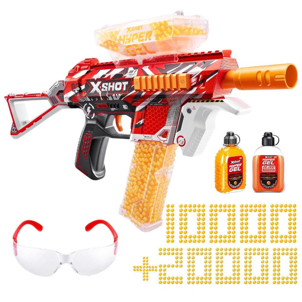 X-Shot Hyper Trace Fire 36621 + 20 000 kulek żelowych Hyper Gel 36625