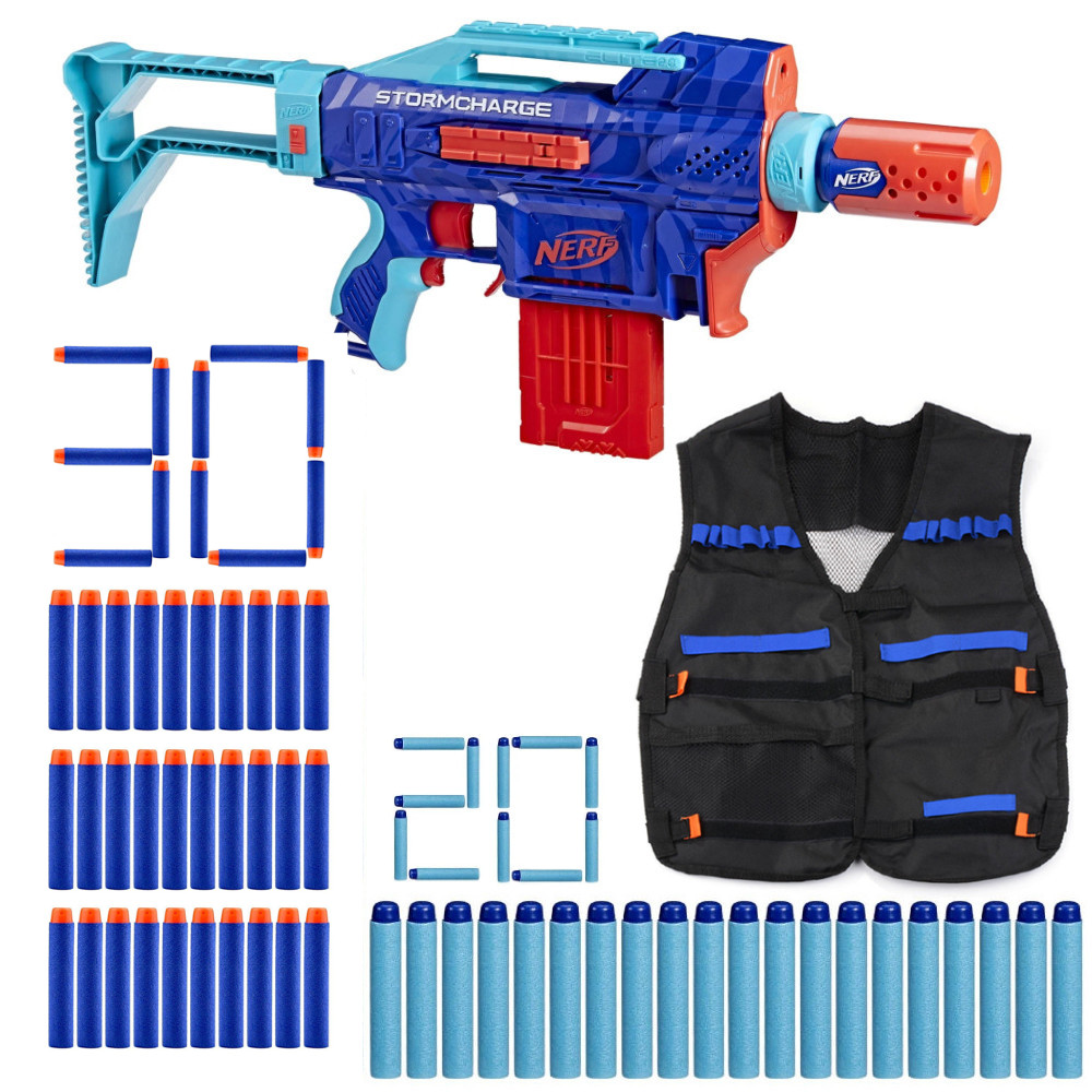 Nerf Elite 2.0 Zesatw Stormcharge Wild Edition F7376 + Kamizelka + 30 Strzałek 